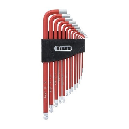 Titan HEX KEY SAE 13 PC SET NON SLIP TL12713